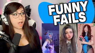 TRY NOT TO LAUGH WATCHING FUNNY FAILS VIDEOS #9 | Bunnymon REACTS