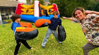 CONSEGUI UN RING DE BOXEO PARA MIS VECINOS