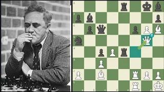 A game with 4 queen sacrifice move - Efim Geller vs Vasily Smyslov 1965