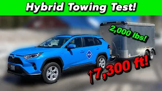 RAV4 Hybrid Towing Torture Test - Will It Survive The Climb??