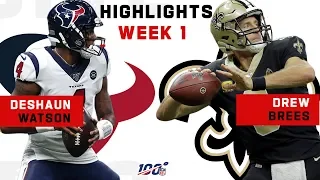 Deshaun Watson vs. Drew Brees CLUTCH DUEL! | NFL 2019 Highlights