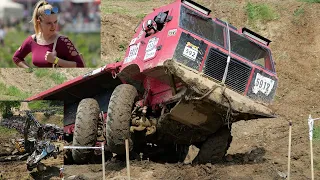 Czech truck trial 2023 Mohelnice 4x4 big offroads and beautiful girls (4K).