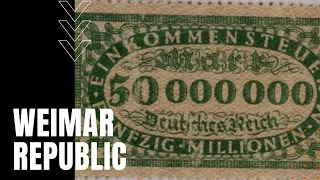 Weimar Republic: Mutiny, Reparations, Hyperinflation and Nationalism