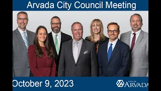 Arvada City Council Meeting - October 9, 2023.