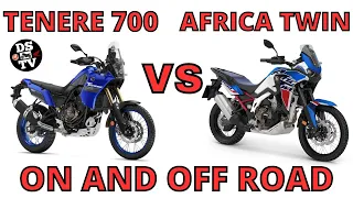 Yamaha Tenere 700 vs Honda Africa Twin - On and Off Road Comparison Test