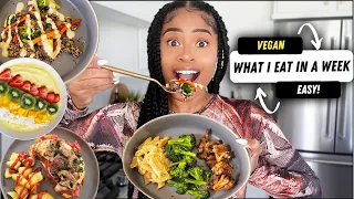 WHAT I EAT IN A WEEK 🥑 (easy + homemade vegan meals!)