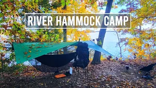 Beautiful Autumn River Solo Camp