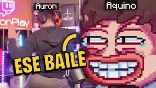 AQUINO VE A AURONPLAY BAILANDO PEPAS