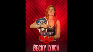 Monday Night RAW selects the SmackDown Women’s Champion, Becky Lynch!