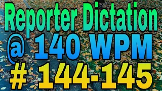 140 wpm english dictation | Shorthand dictation 140 wpm in english | 1400 words