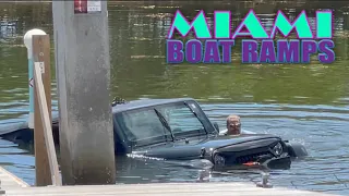 They Sunk The Jeep | Miami Boat Ramps | Boynton Beach