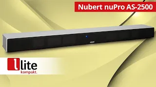 Nubert nuPro AS 2500 - Allround-Soundbar für satten Sound bei geringem Platzbedarf - vorgestellt