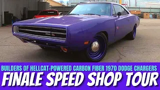 FINALE SPEED Shop Tour – Builders of the Hellcat-Powered Carbon Fiber 1970 Dodge Chargers for MOPAR