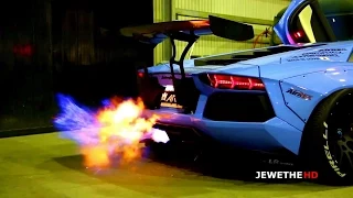 MODIFIED Aventador LP720-4 w/ ARMYTRIX Exhaust Shooting MASSIVE FLAMES!
