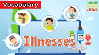 Illnesses - Symptoms - Health Problems | Educational Videos For Kids | Learn English For Kids