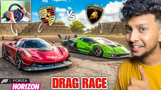 MY FRIEND CHALLENGE ME FOR A HYPER CAR DRAG RACE! 🔥 Forza Horizon 5 - LOGITECH G29