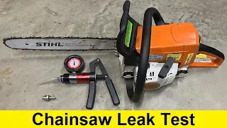 How and Why to do a Chainsaw Leak Test