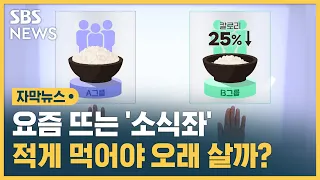 요즘 뜨는 '소식좌'…정말 적게 먹어야 오래 살까 (자막뉴스) / SBS