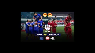Intercontinental Cup 2023 India vs Lebanon Final Match !! जल्दी देखो🔥!! Sunil Chhetri | #aiff #india