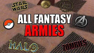 ALL Fantasy ARMIES Battle Royale! - (UEBS: Star Wars, LOTR, Halo, Marvel Avengers, Zombies Mods)