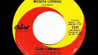 1968 HITS ARCHIVE: Wichita Lineman - Glen Campbell (a #2 record--mono 45)