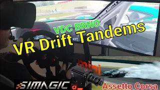 VR + Ultrawide Drift Tandem Chase - Assetto Corsa - VDC Brno - Simagic Alpha Mini