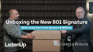 New Bowers & Wilkins 801 Series Signature Unboxing—California Burl Wood Finish