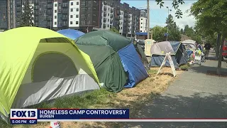 Burien prepares to sweep homeless encampment downtown | FOX 13 Seattle