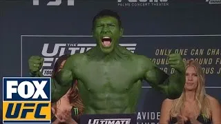 Ion Cutelaba enters as The Hulk vs. Jared Cannonier | Weigh-In | TUF 24 Finale