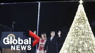 Trump makes remarks at Lighting of the National Christmas Tree ceremony