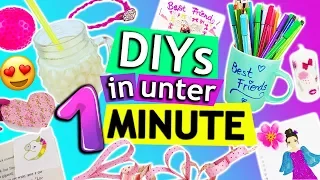 DIYs in unter 1 Minute | 10 IDEEN gegen Langeweile zum selber machen | Antistressball Deko Geschenke