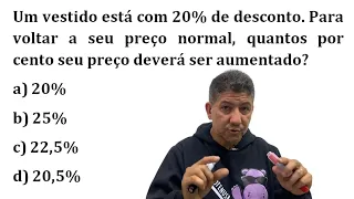 PORCENTAGEM - INTERPRETANDO PROBLEMAS - Prof  Robson Liers - Mathematicamente