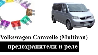 Предохранители, реле, эл блоки управления Volkswagen Caravelle и Multivan c назначением и схемами