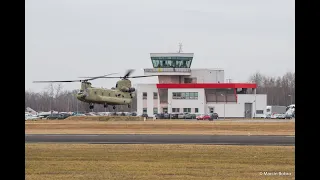 Maneuvers / Boeing CH-47F Chinook / United States Army Aviation / EPML Mielec / 12.02.2022