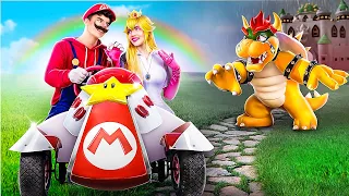 ¡Construimos un Super Mario Kart! ¡Super Mario Bros. en la vida real!