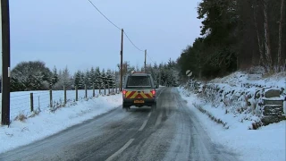 Snow and storms hit Britain