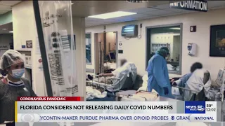 VIDEO: Florida considers not releasing daily COVID-19 case numbers to the public