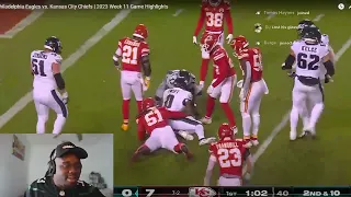 JuJuReacts To Philadelphia Eagles vs. Kansas City Chiefs | 2023 Week 11 Game Highlights (AMAZING REM