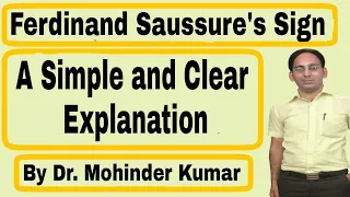 Sign | Signifier I Signified I Ferdinand de Saussure | Oxbridge English |