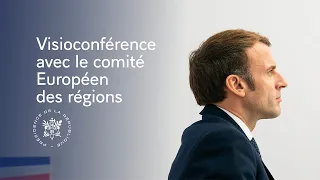 Visioconférence avec le comité Européen des régions.