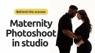 Maternity photography in studio, behind the scenes & Results
