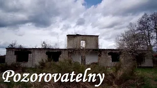 Ralsko Kuřívody, ruiny pozorovatelen - řízení střeleb. Ральско Курживади Центральная группа войск.