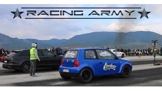 DRAG 1st round - Audi RS6 915hp vs VW Lupo