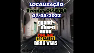 LOCALIZAÇÃO Eventos DIÁRIOS no GTA 5 Online (01/03/2023)