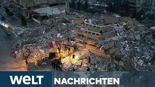 TÜRKEI ERDBEBEN-KATASTROPHE: Über 8000 Tote - Dramatische Rettung Überlebender | WELT STREAM