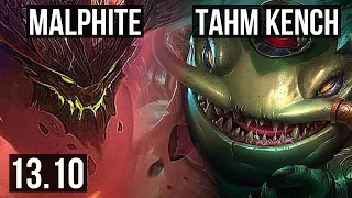 MALPH vs TAHM (TOP) | 74% winrate, 3/1/2 | KR Master | 13.10