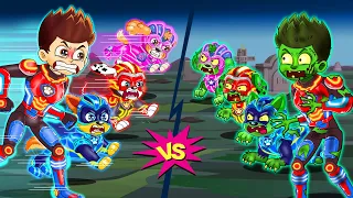 Paw Patrol But Mighty Pups VS Zoombie Pups - Happy Story - Paw Patrol Ultimate Rescue - Rainbow 3