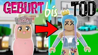 GEBURT bis TOD ❌ die *verzogene* PRINZESSIN 👸🏼 von BROOKHAVEN 🏡✅ Roblox Story Roleplay DEUTSCH