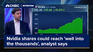 Nvidia shares could reach 'well into the thousands' in a blue-sky scenario, analyst says