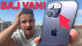 Hatalmas probléma van az iPhone 14 Pro kamerájával!